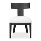 Idris Black Armless Chair