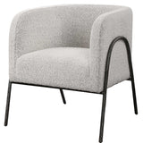 Jacobsen Gray/White Accent Chair