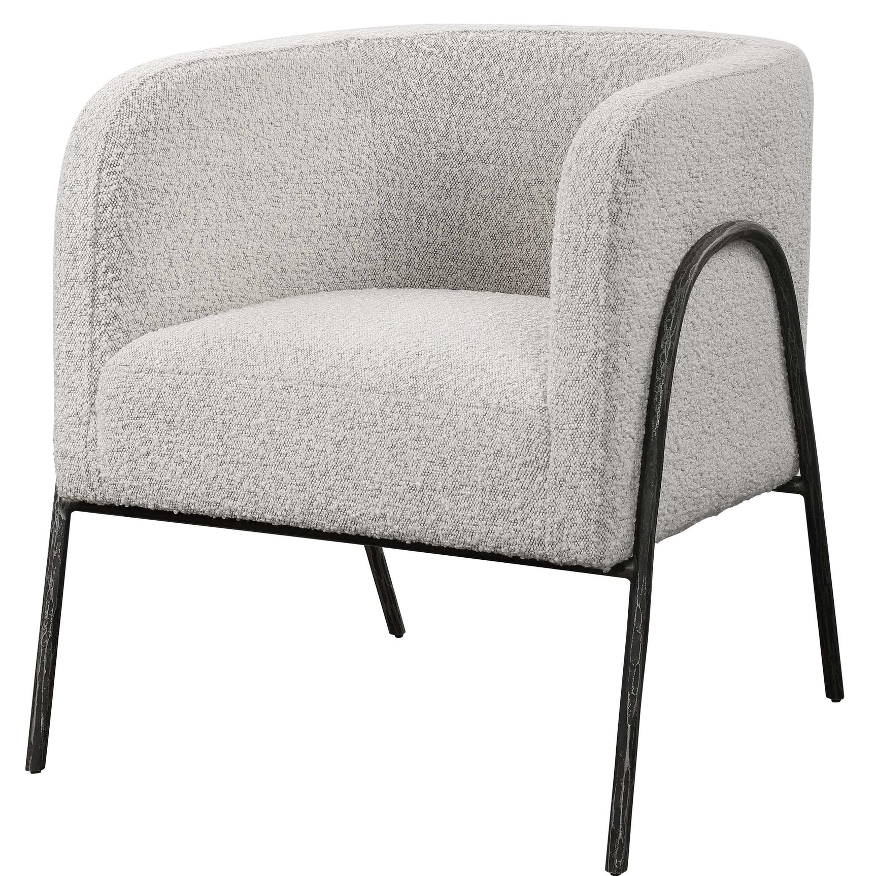 Jacobsen Gray/White Accent Chair