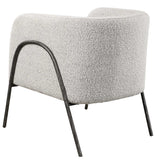 Jacobsen Gray/White Accent Chair