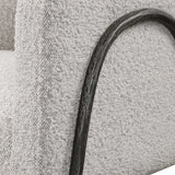 Jacobsen Gray/White Accent Chair