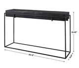 Telone Black Modern Console Table