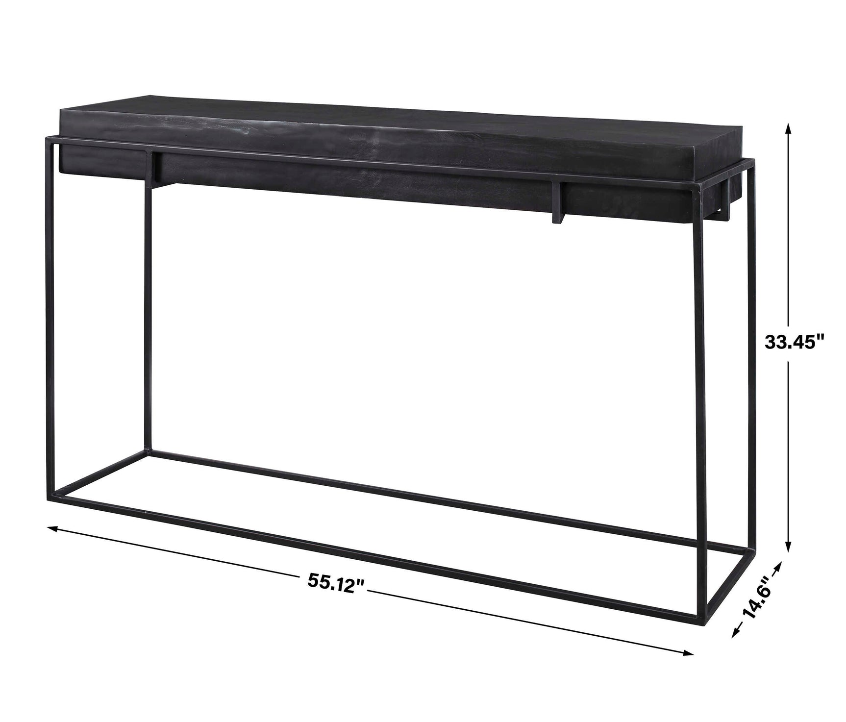 Telone Black Modern Console Table