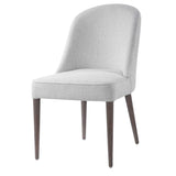 Brie White Armless Chair (Set of 2)