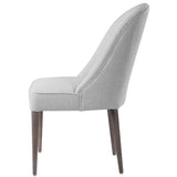 Brie White Armless Chair (Set of 2)