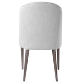 Brie White Armless Chair (Set of 2)
