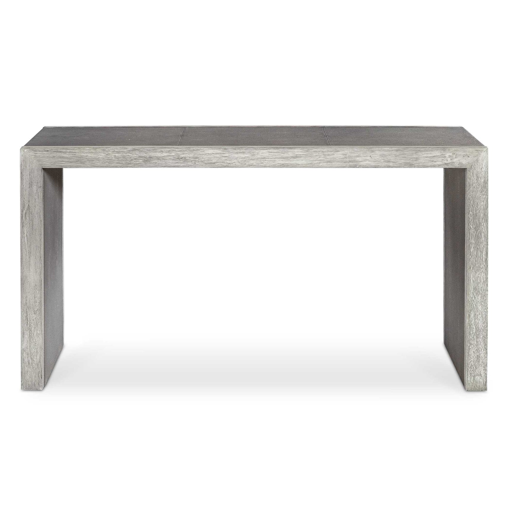 Aerina Aged Gray Console Table
