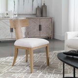 Idris Woodtone Natural Armless Chair