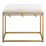 Paradox Gold/White Small Shearling Bench