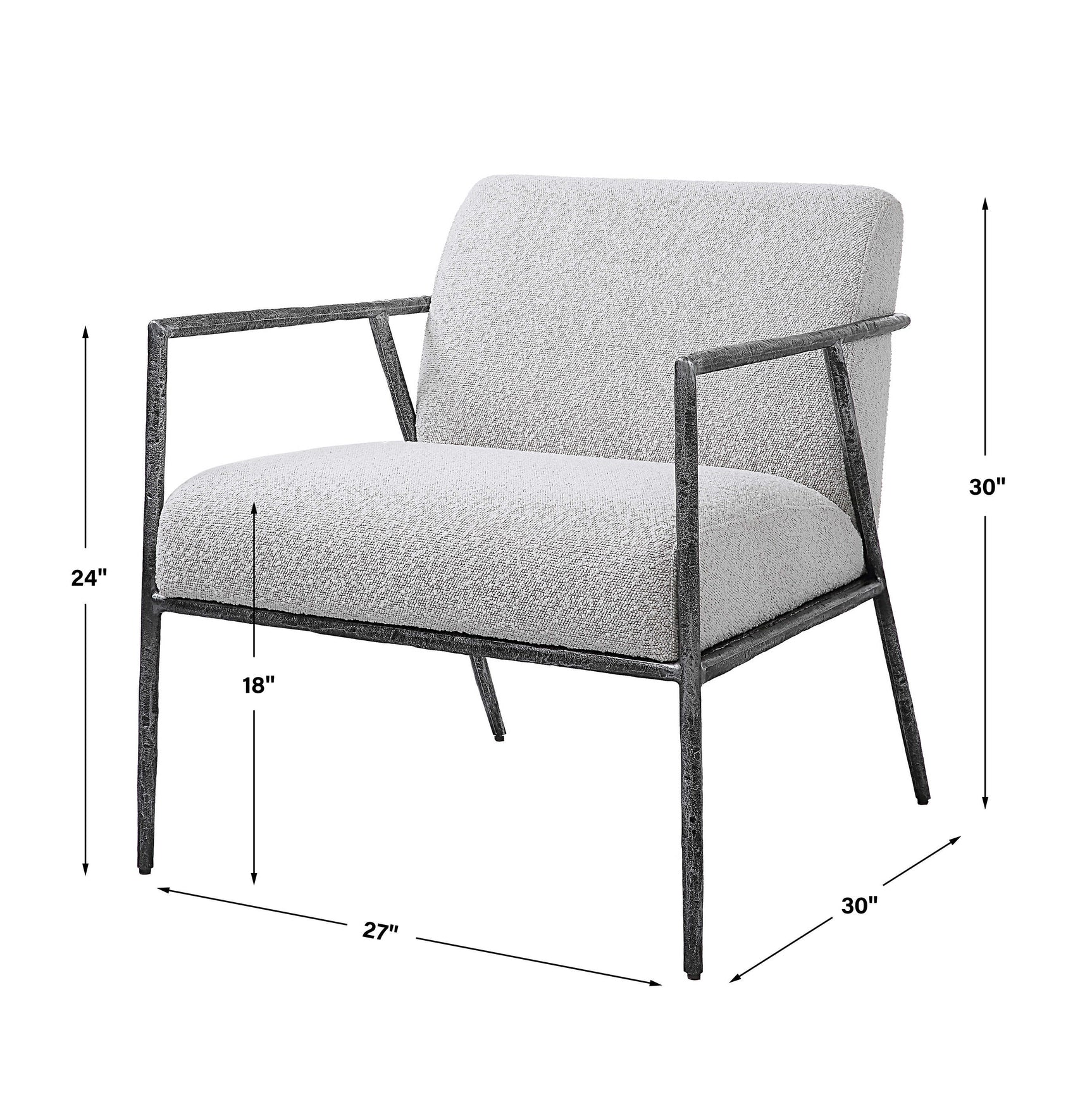 Brisbane Light Gray Accent Chair