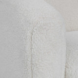 Teddy White Shearling Accent Chair