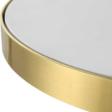 Apex White Concrete Accent Table