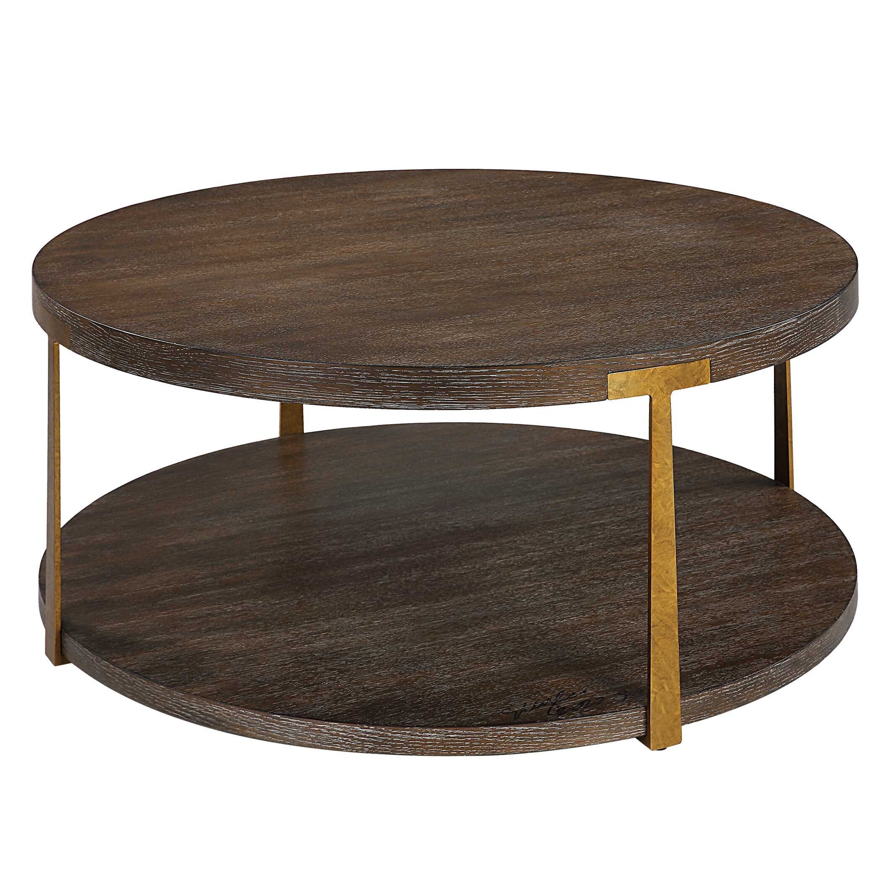 Palisade Woodtone Round Wood Coffee Table