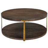 Palisade Woodtone Round Wood Coffee Table