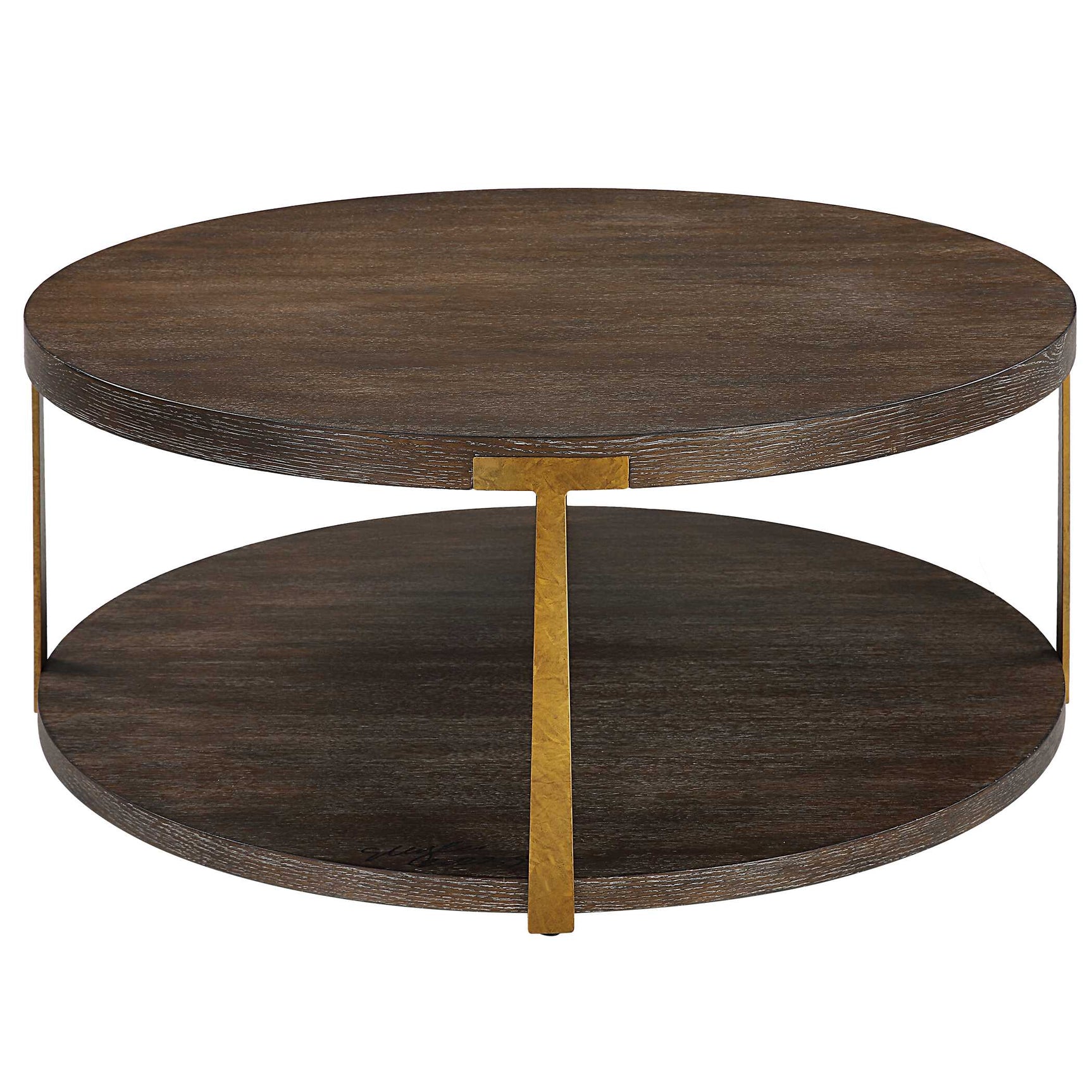 Palisade Woodtone Round Wood Coffee Table