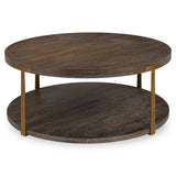 Palisade Woodtone Round Wood Coffee Table