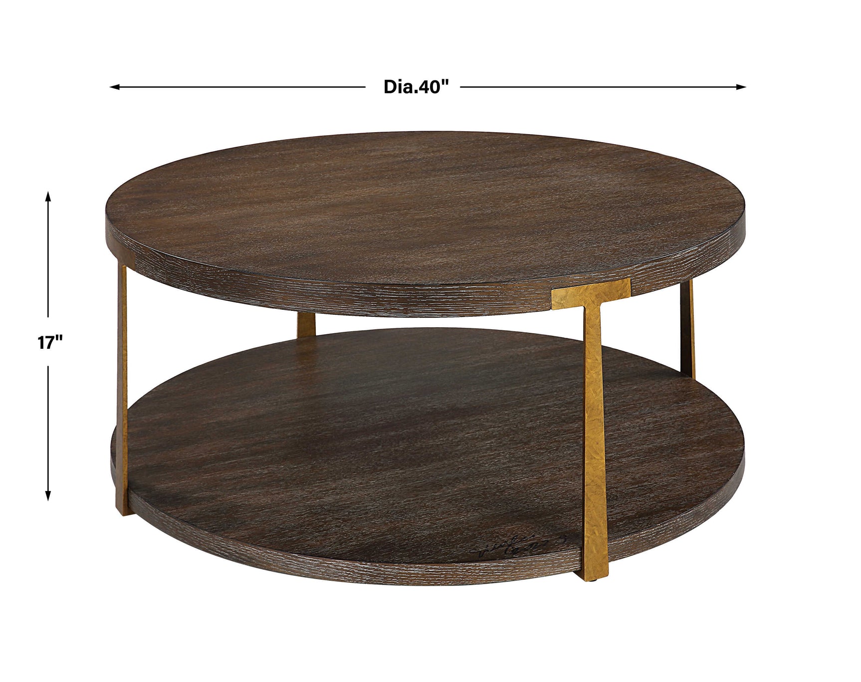Palisade Woodtone Round Wood Coffee Table