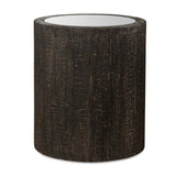 Sequoia Woodtone Mirrored Drum Table
