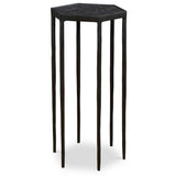 Aviary Black Hexagonal Accent Table