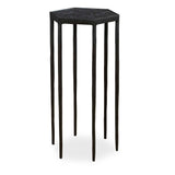 Aviary Black Hexagonal Accent Table