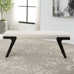 Hover Black/White Modern Bench - Ornate Home