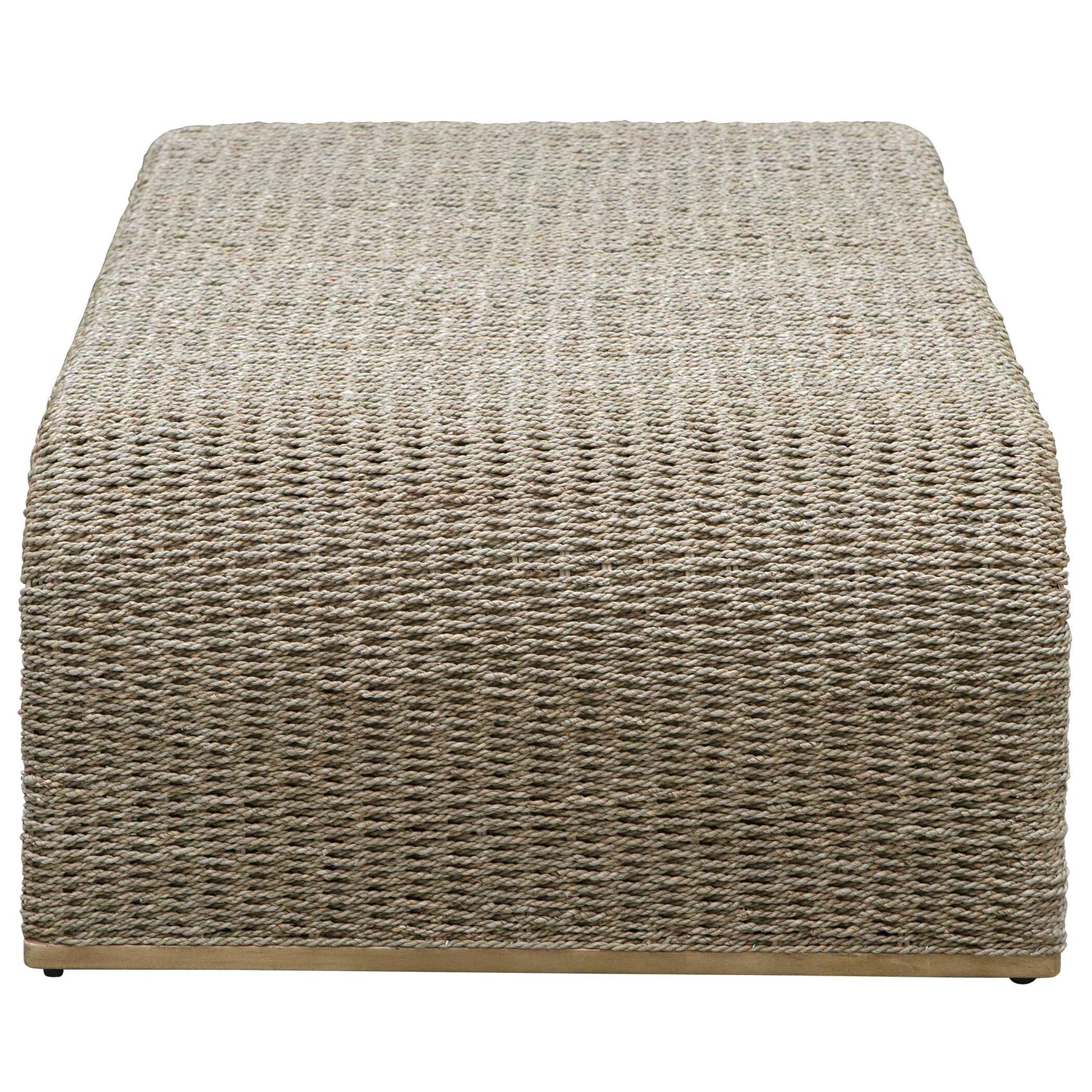 Calabria Brown Woven Seagrass Coffee Table