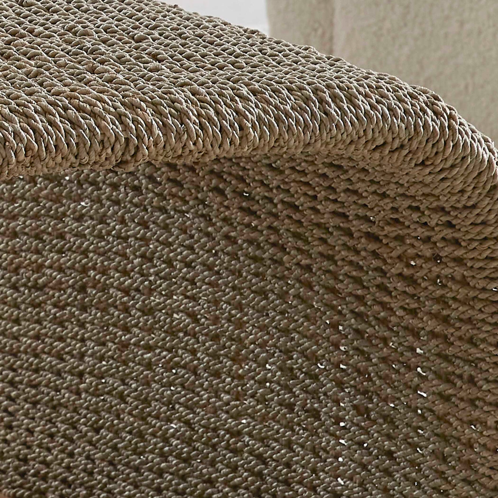 Calabria Brown Woven Seagrass Coffee Table