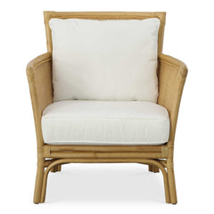Pacific White/Woodtone Rattan Armchair - Ornate Home