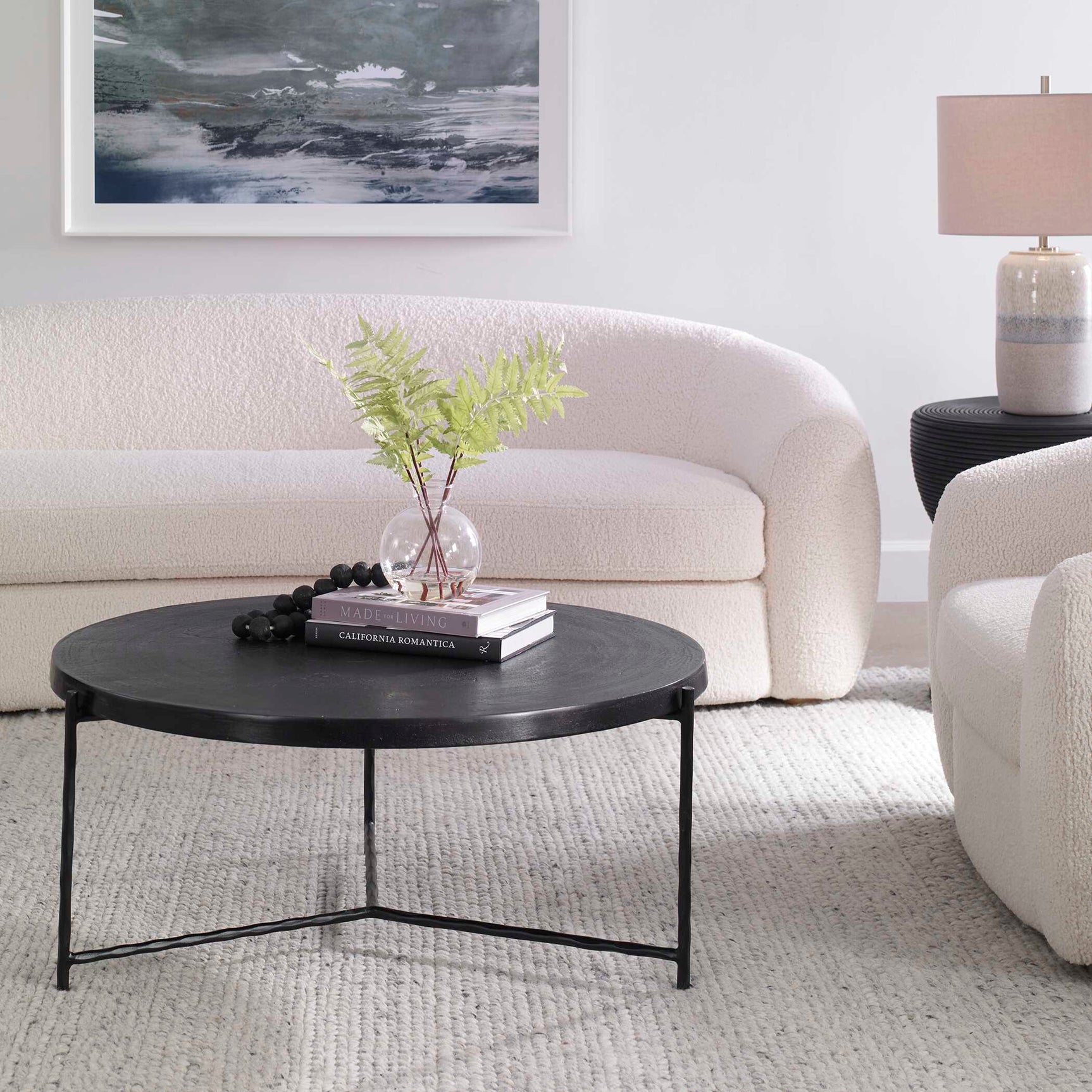 Trellick Black Modern Coffee Table