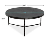 Trellick Black Modern Coffee Table