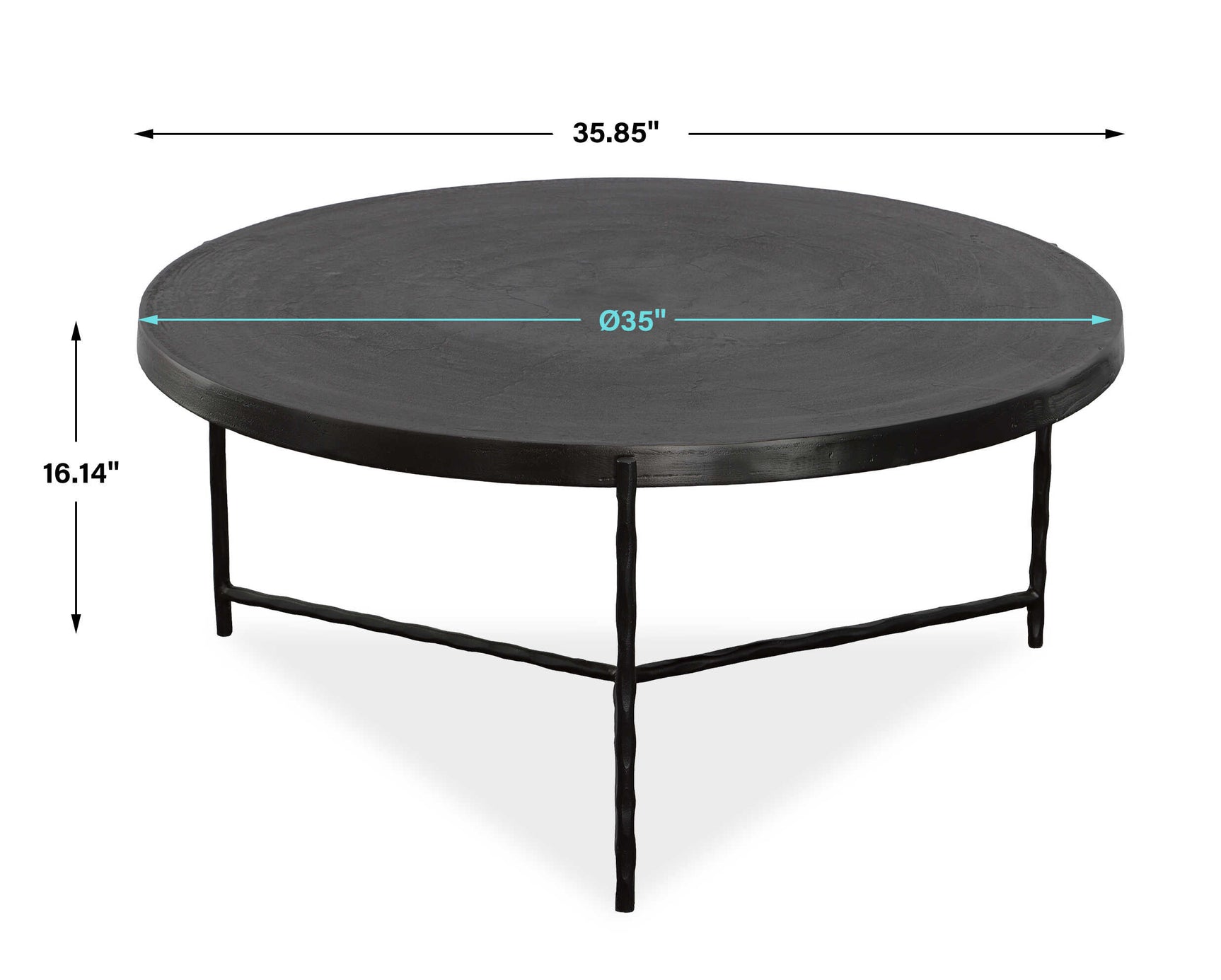 Trellick Black Modern Coffee Table