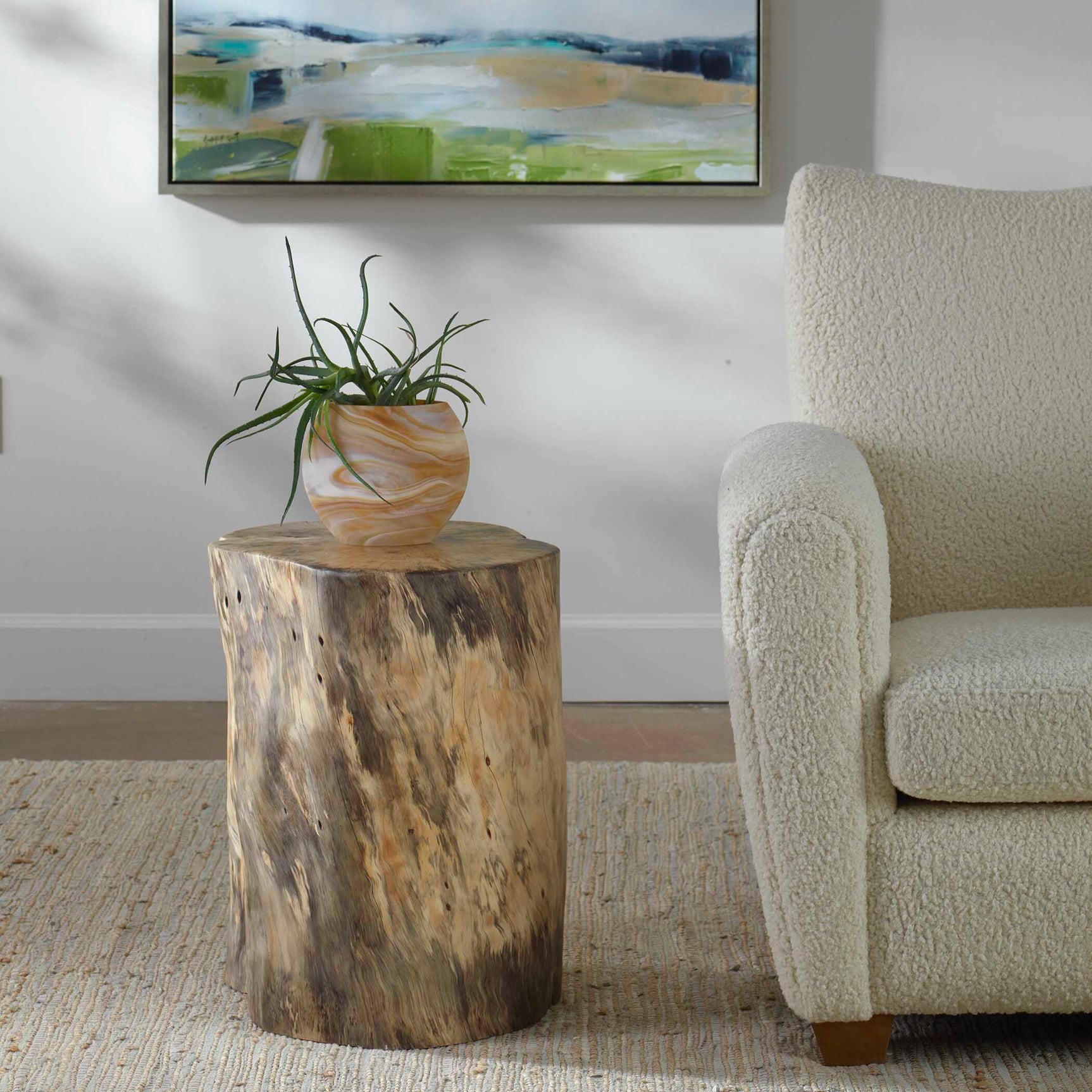 Habitat Woodtone Natural Accent Stool