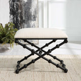 Iron Drops Black/White Small Bench