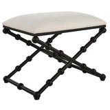 Iron Drops Black/White Small Bench