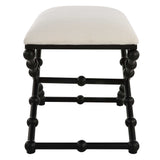 Iron Drops Black/White Small Bench