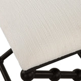 Iron Drops Black/White Small Bench