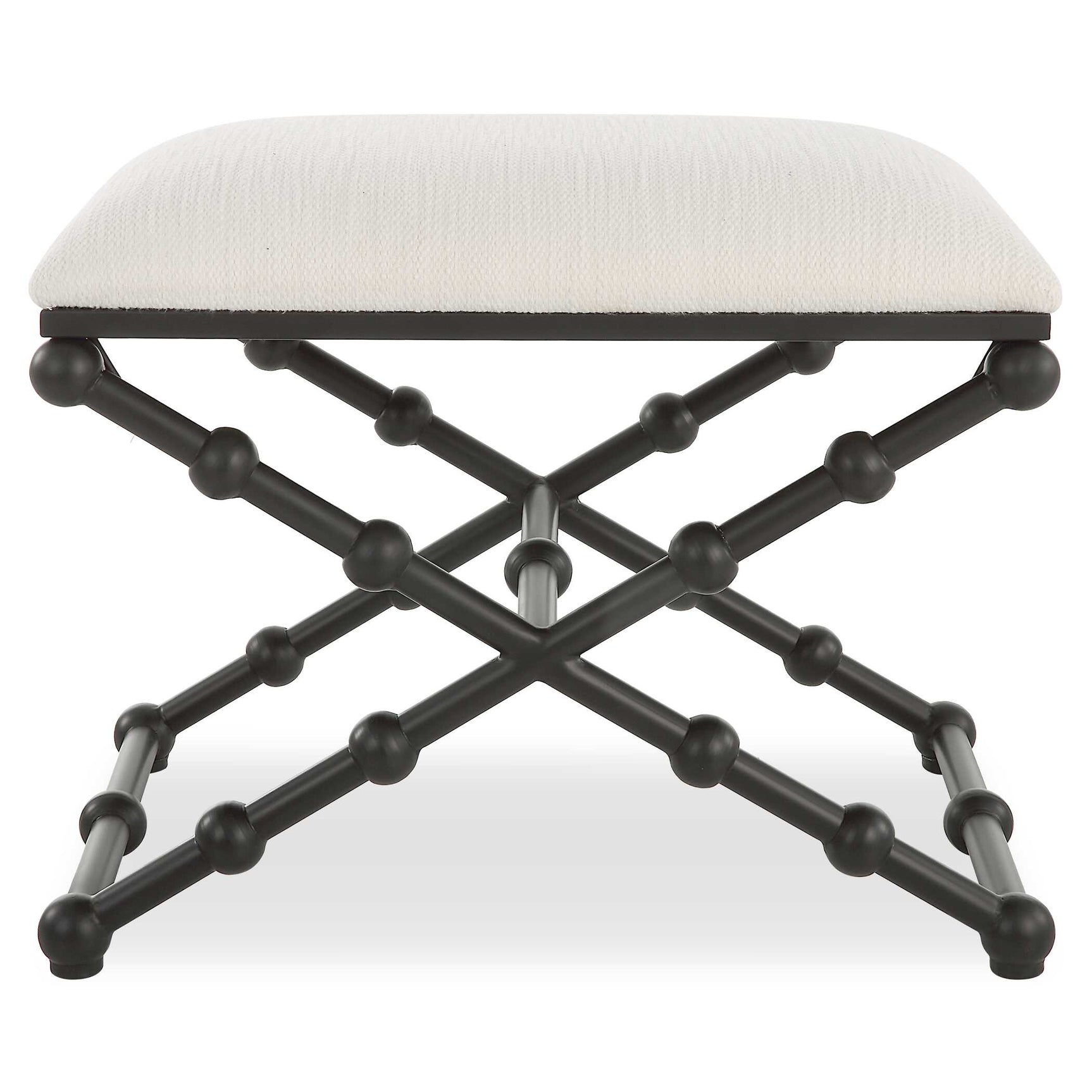Iron Drops Black/White Small Bench