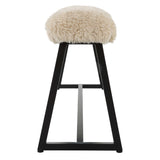 Taupo Brown Sheepskin Bench