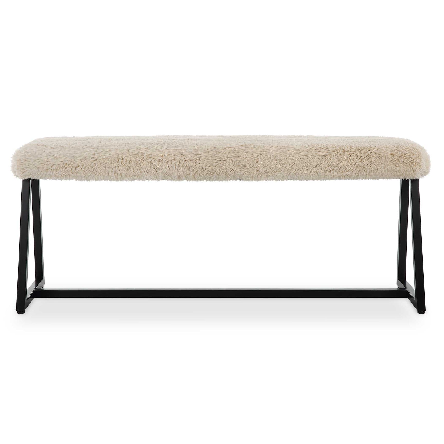 Taupo Brown Sheepskin Bench