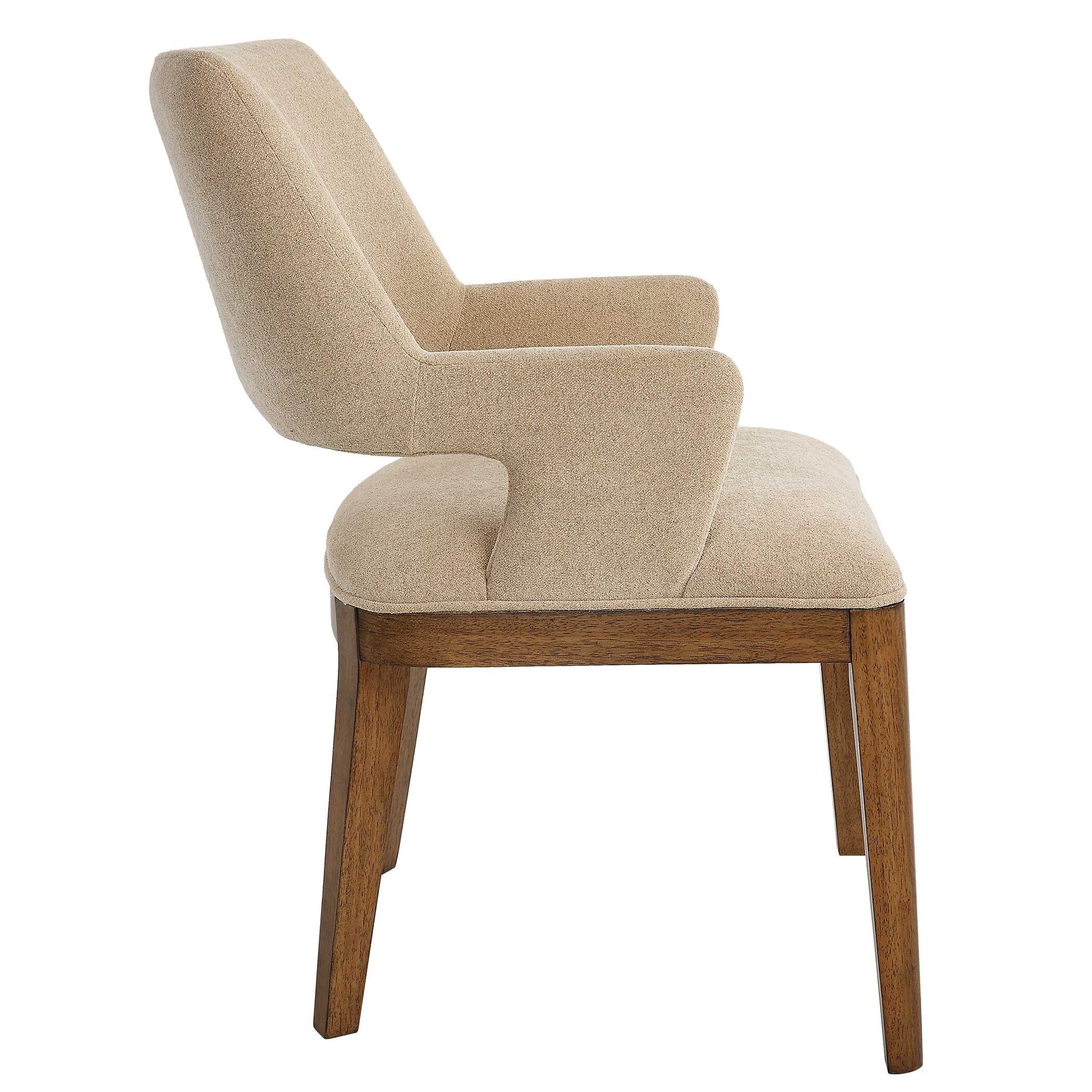 Aspect Brown Mid-Century Dining Chair