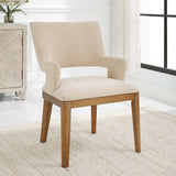 Aspect Brown Mid-Century Dining Chair
