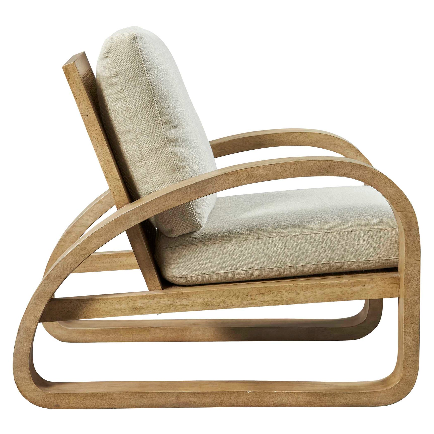 Barbora Woodtone Wooden Accent Chair