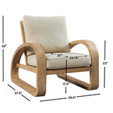 Barbora Woodtone Wooden Accent Chair