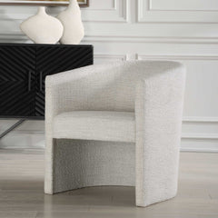 Encompass White Fabric Dining Chair - Ornate Home