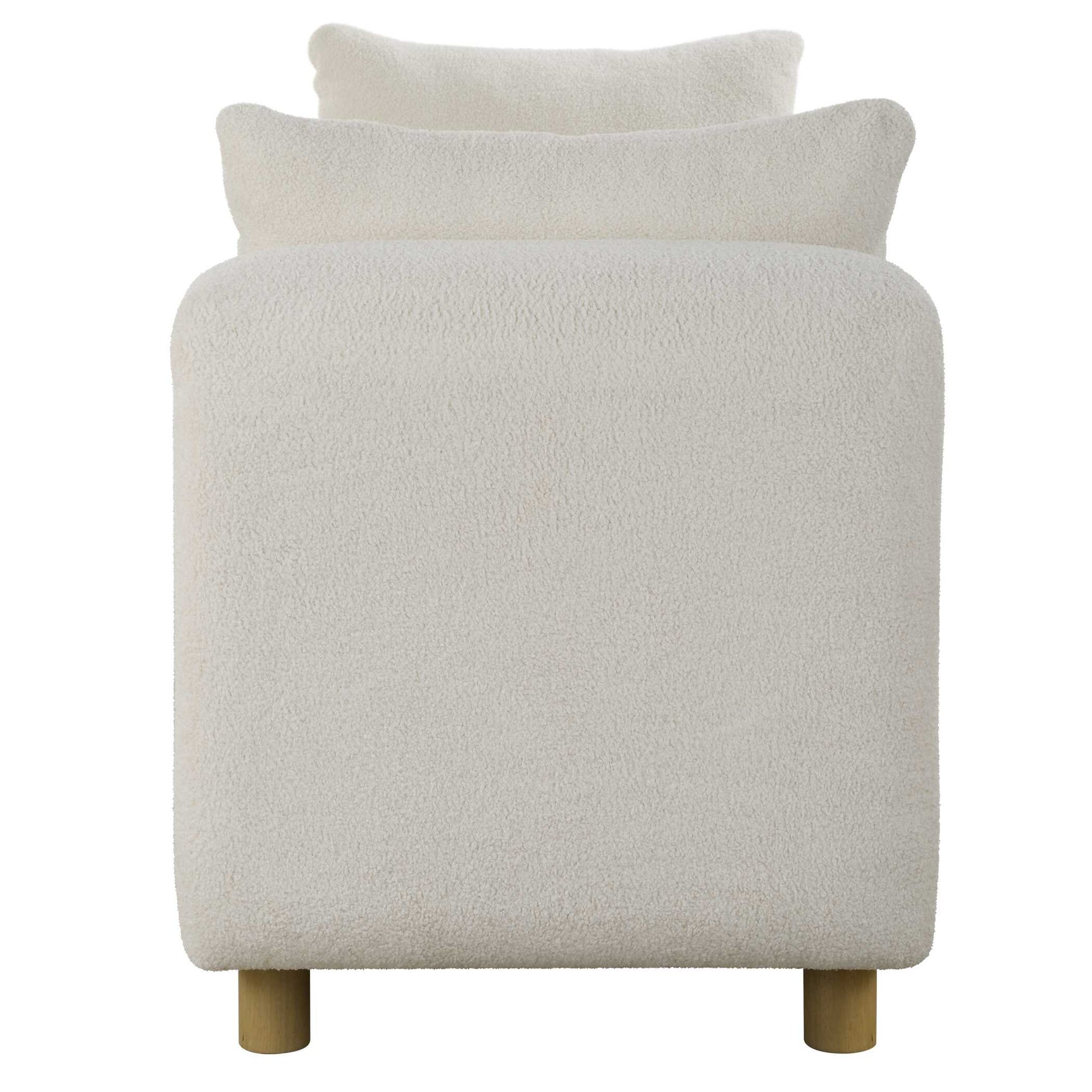Repose Ivory Oversized Bench