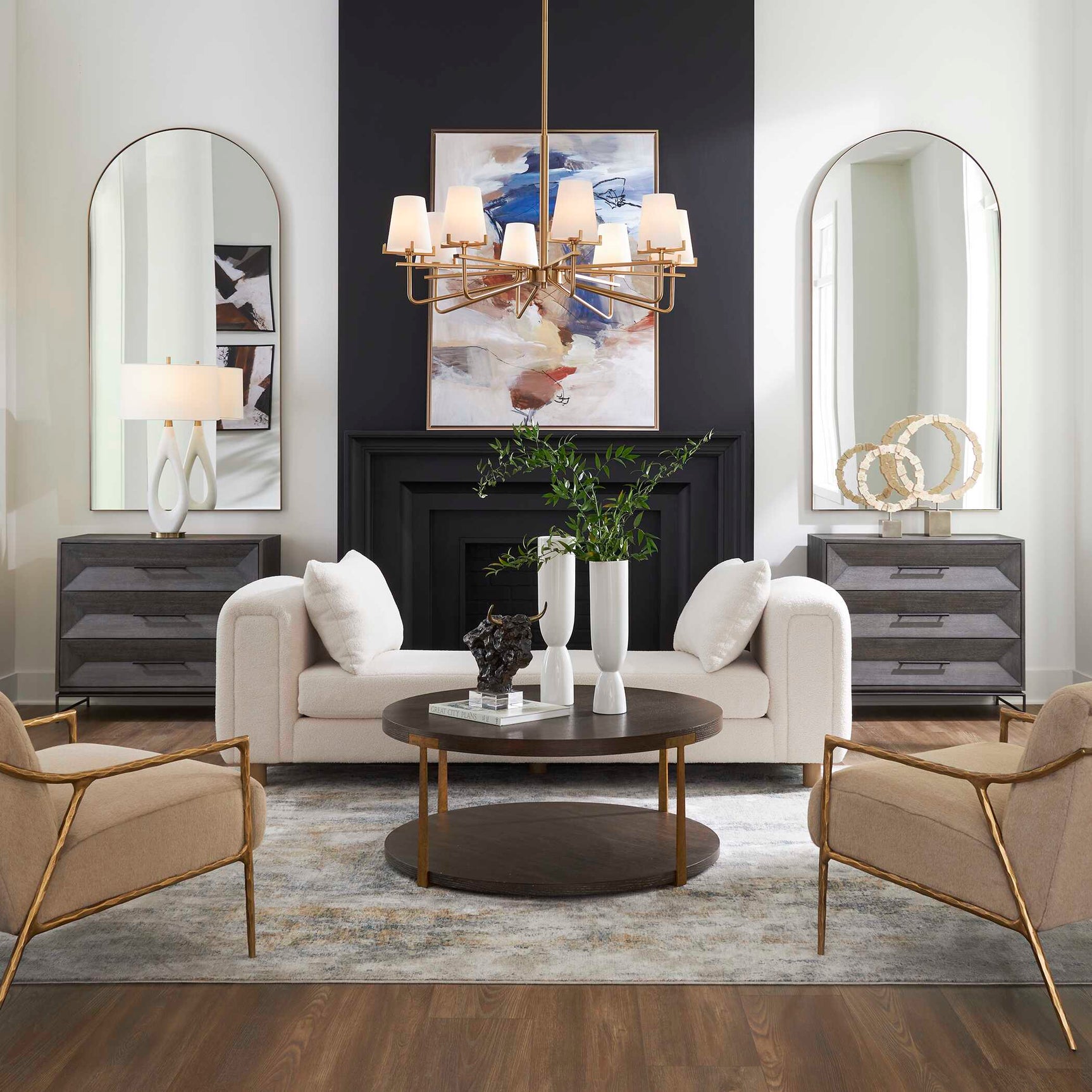 Repose Ivory Oversized Bench