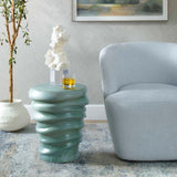 Skye Blue Modern Garden Stool