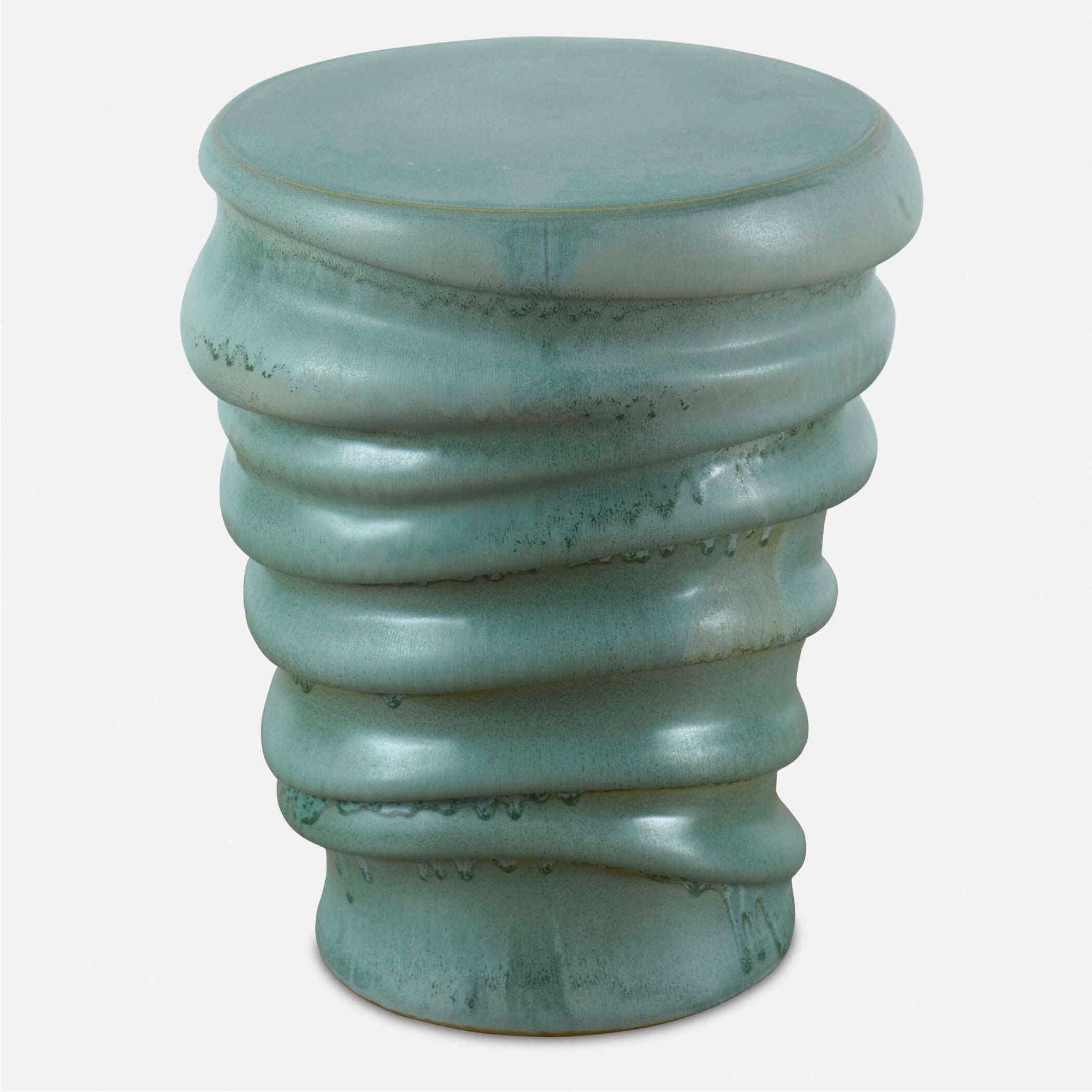 Skye Blue Modern Garden Stool