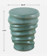 Skye Blue Modern Garden Stool