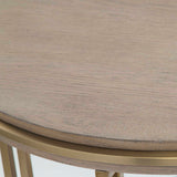 Elise Brass Round Side Table